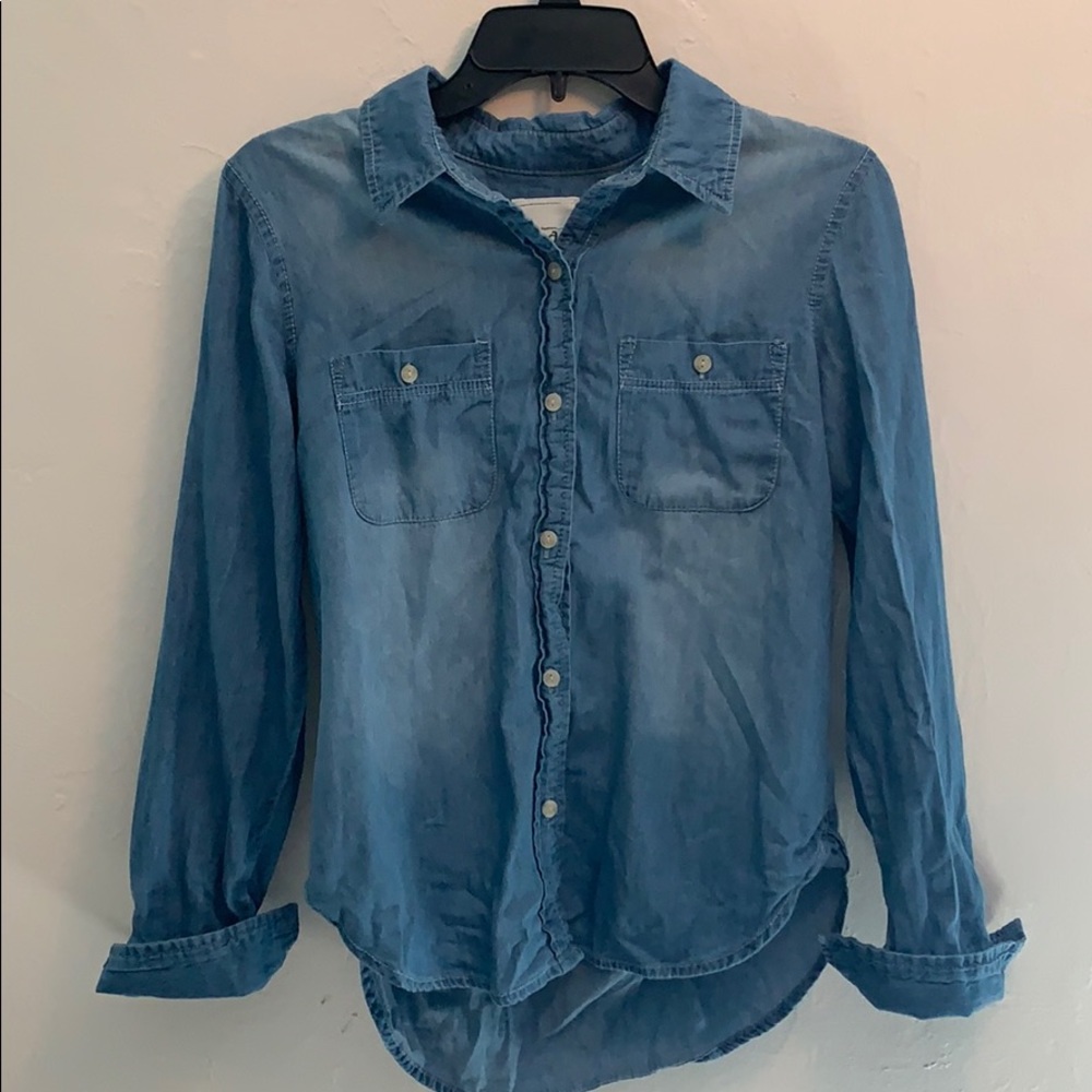 Mudd Chambray Top